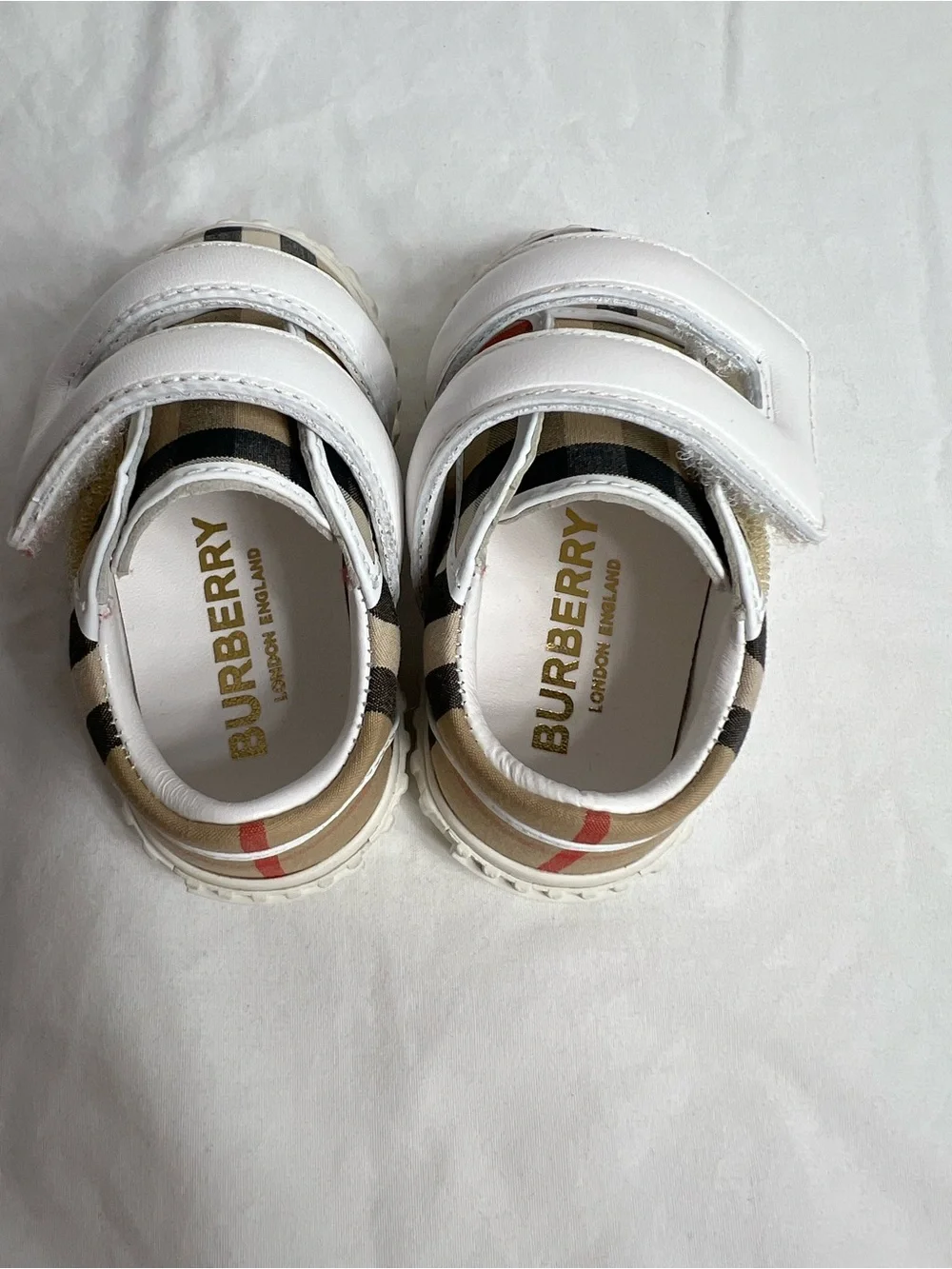 Burberry Newborn Sneaker w/Single Strap